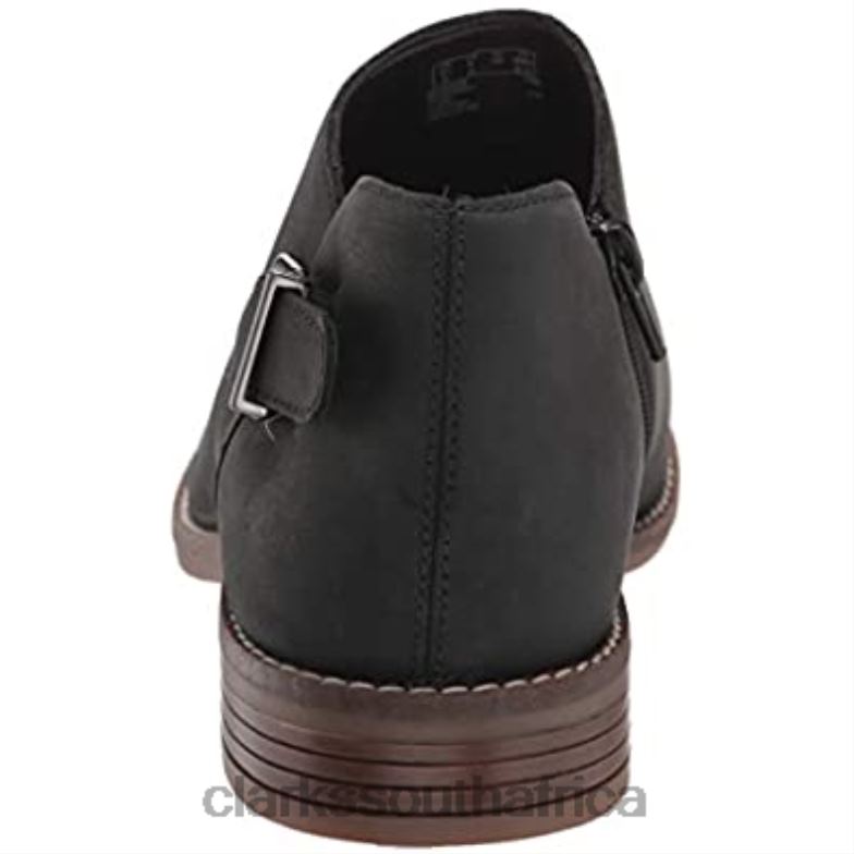 Black Leather Clarks Women's Camzmaple Ankle Boot 84040459 Women Clarks Black Leather