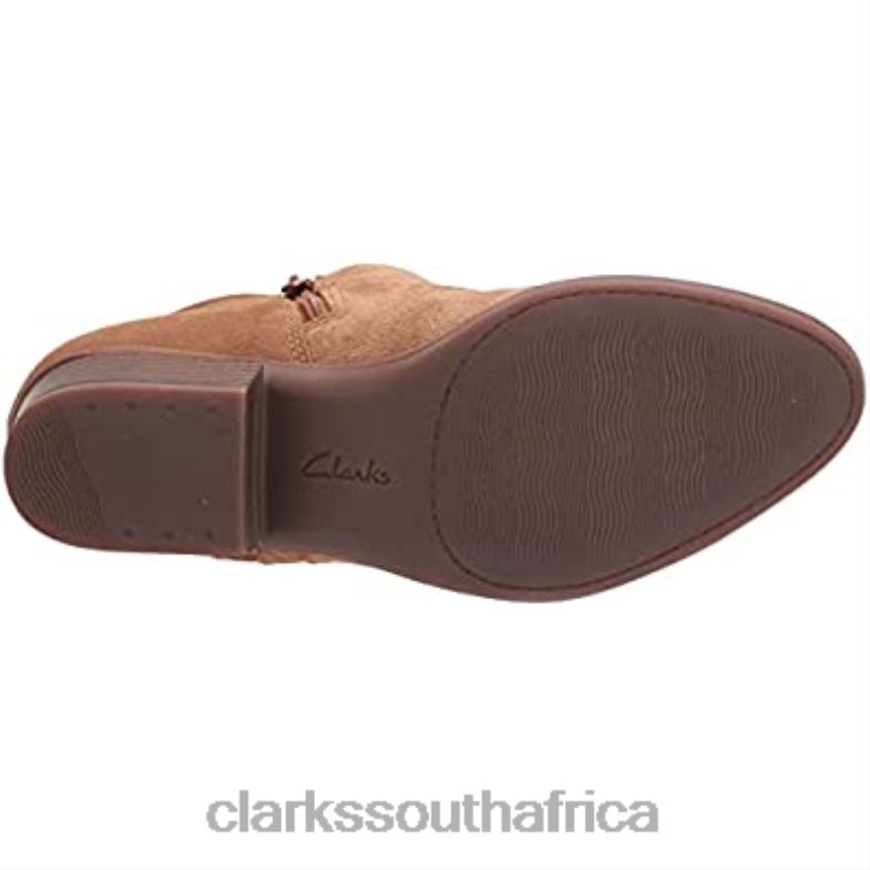 Clarks Women's Adreena Ease Ankle Boot Dark Khaki 840401834 Women Clarks Dark Khaki