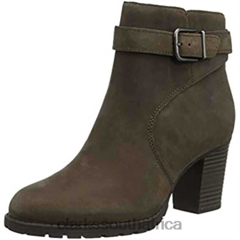 Taupe Clarks Women's Verona Lark Ankle Boot 840401643 Women Clarks Taupe