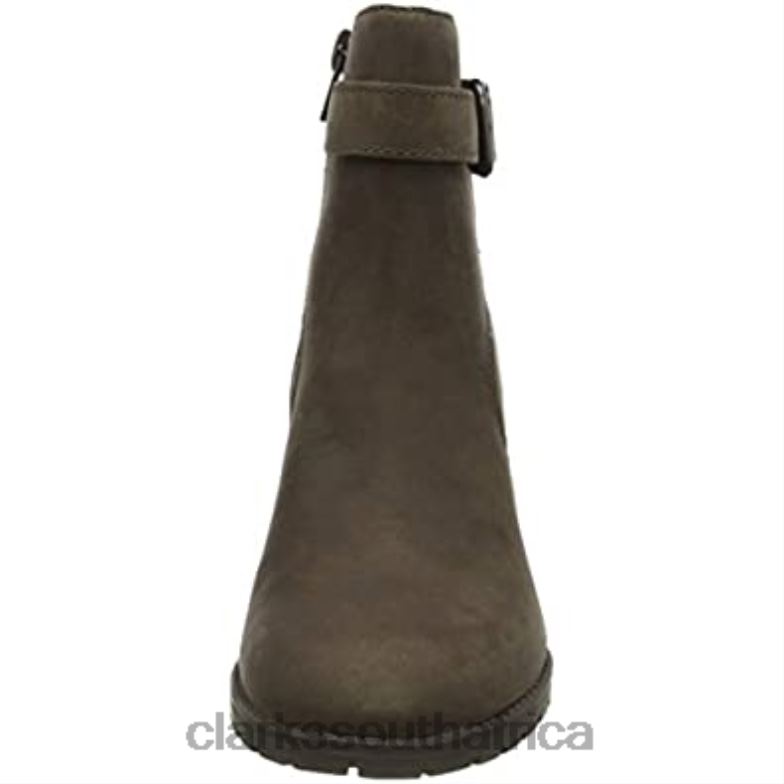 Taupe Clarks Women's Verona Lark Ankle Boot 840401643 Women Clarks Taupe