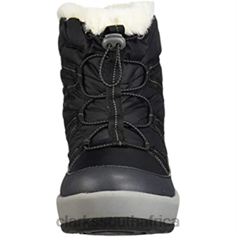 Women's Step North Frost Ankle Boot Black Textile Clarks 840402446 Women Clarks Black Textile