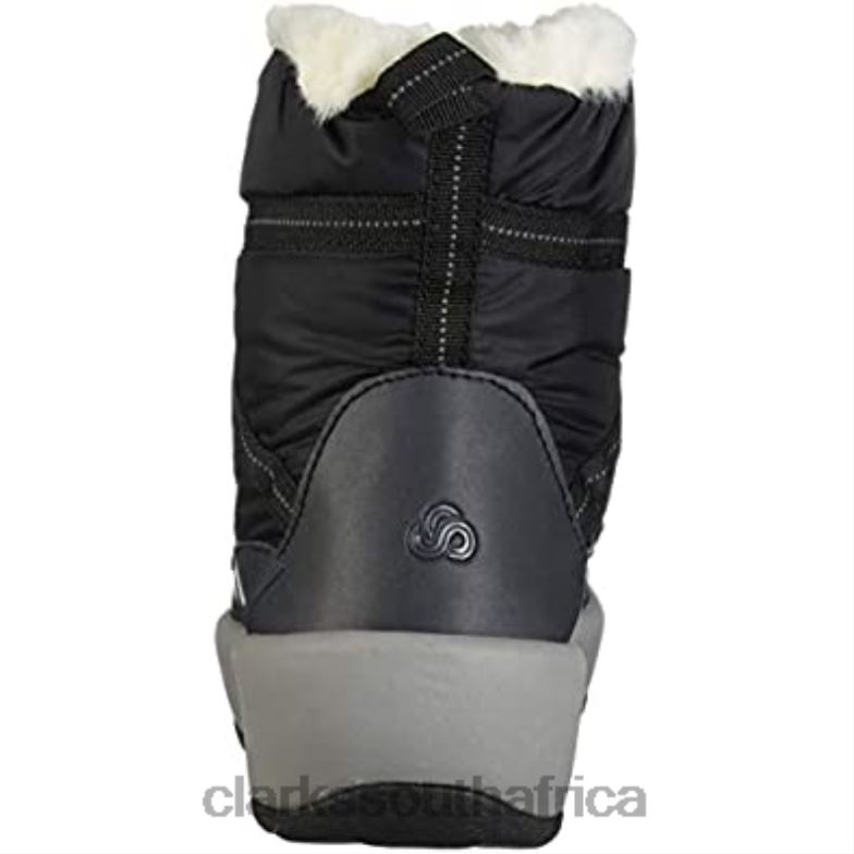 Women's Step North Frost Ankle Boot Black Textile Clarks 840402446 Women Clarks Black Textile