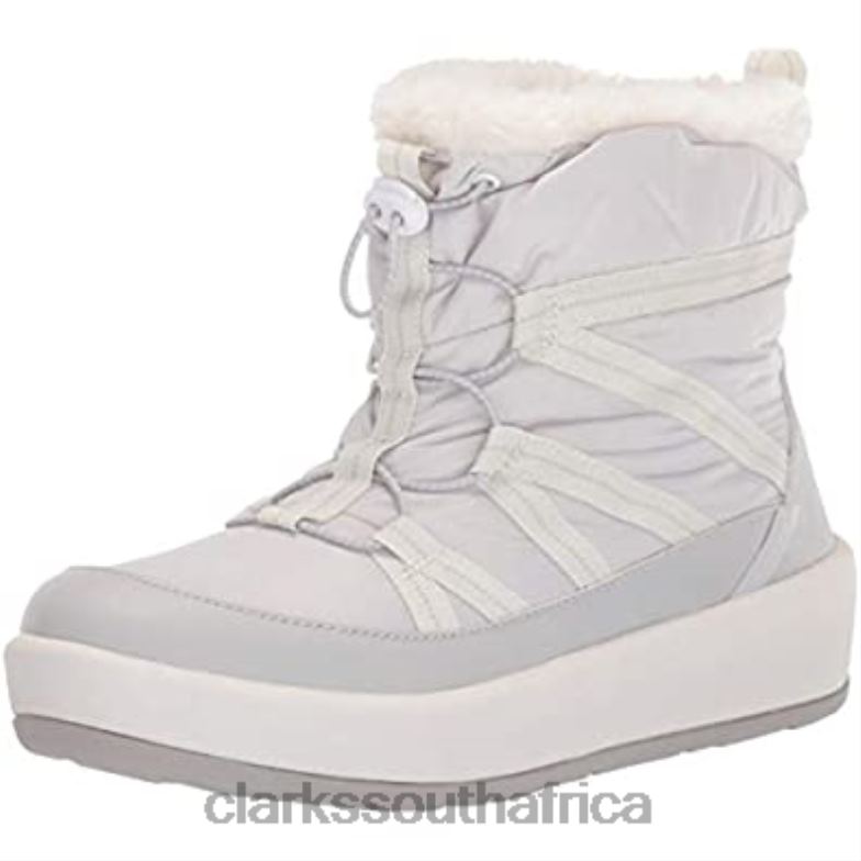 Women's Step North Frost Ankle Boot Clarks Light Grey Textile 840401087 Women Clarks Light Grey Textile