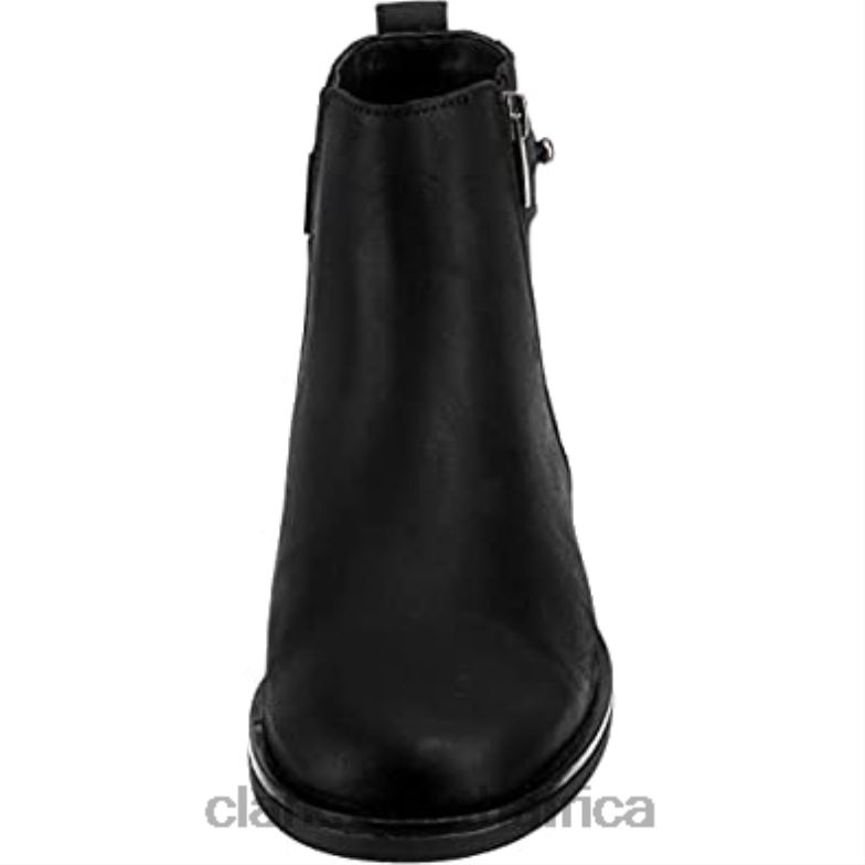 Black Leather Women's Memi Lo Chelsea Boot Clarks 84040948 Women Clarks Black Leather