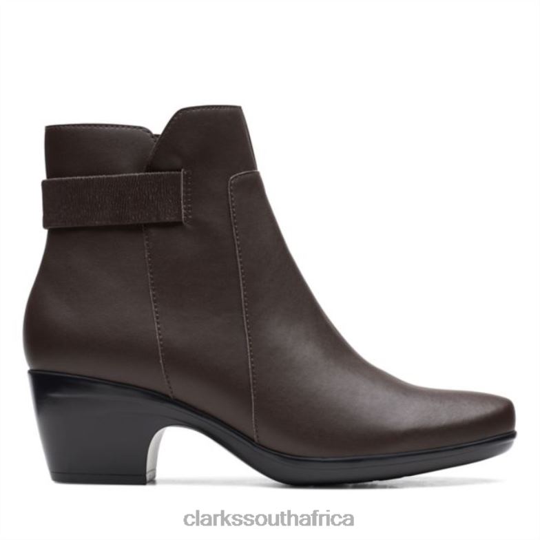 Emily Holly Dark Brown Leather Dark Brown Leather Clarks 840406118 Women Clarks Dark Brown Leather