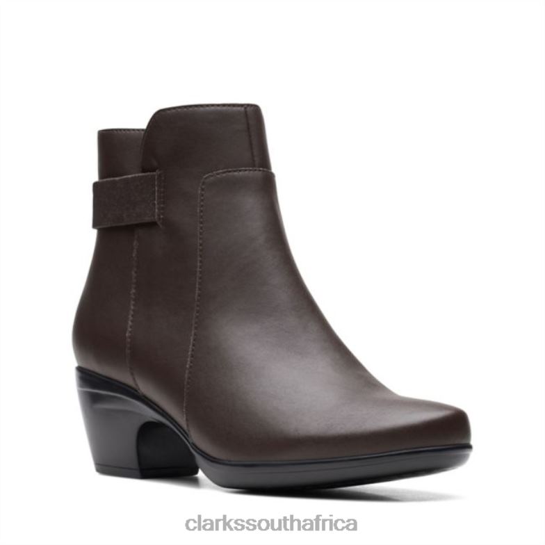 Emily Holly Dark Brown Leather Dark Brown Leather Clarks 840406118 Women Clarks Dark Brown Leather