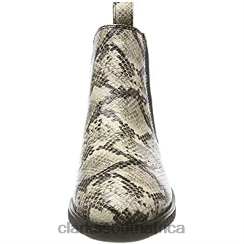Women's Griff Plaza Chelsea Boots Grey Taupe Snake Taupe Snake Clarks 840402982 Women Clarks Grey Taupe Snake Taupe Snake