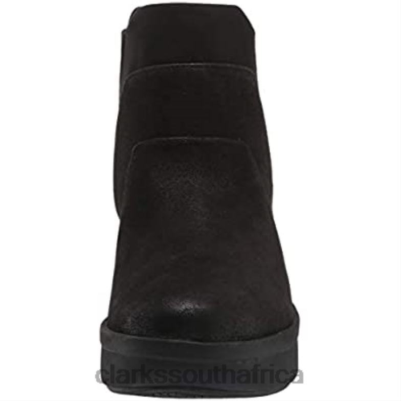 Women's Step Rose Sun Chelsea Boot Black Textile Clarks 840401398 Women Clarks Black Textile