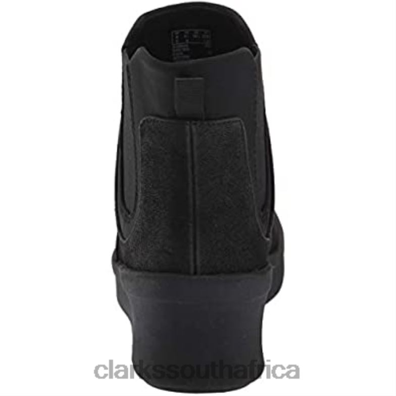 Women's Step Rose Sun Chelsea Boot Black Textile Clarks 840401398 Women Clarks Black Textile