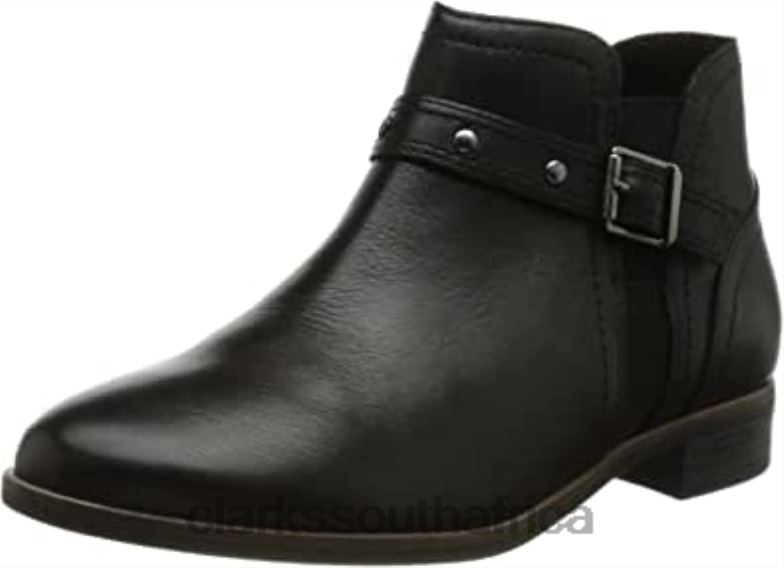 Women's Trish Chelsea Fashion Boot Clarks Black 84040925 Women Clarks Black Leather