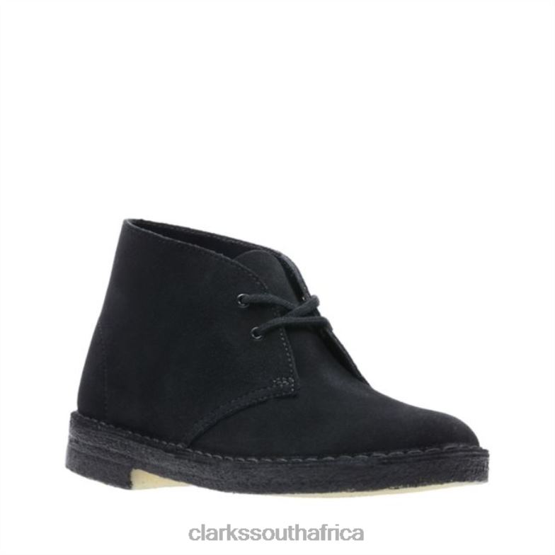 Desert Boot Black Suede Black Suede Clarks 840406174 Women Clarks Black Suede