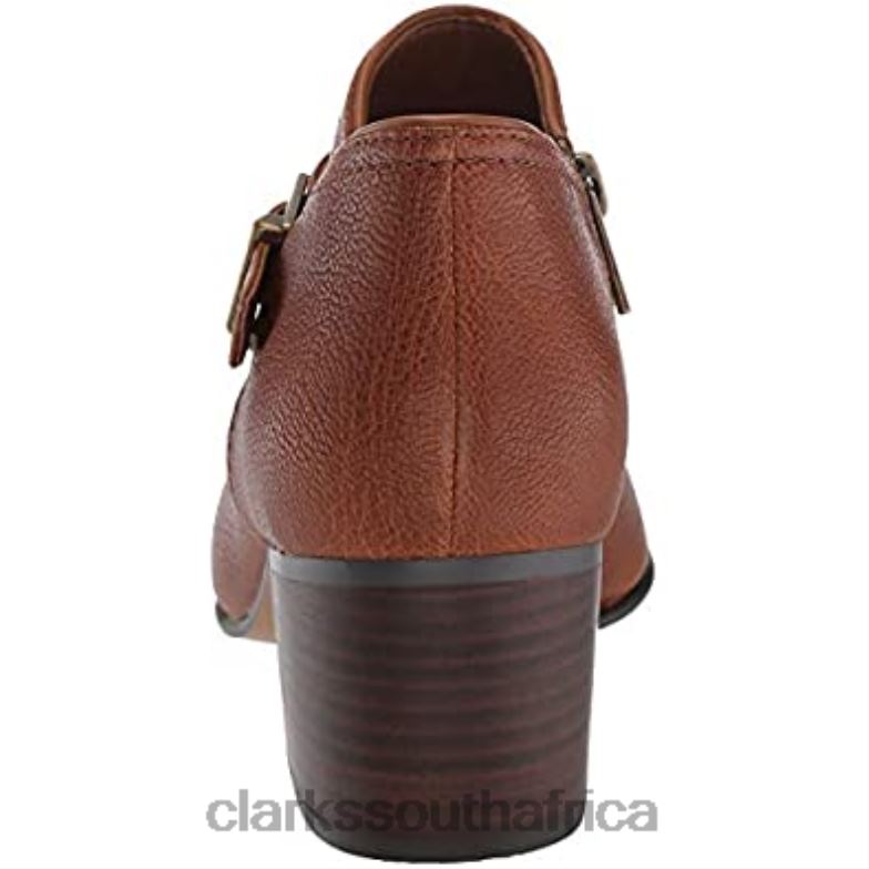 Dark Tan Leather Women's Maypearl Milla Fashion Boot Clarks 840402964 Women Clarks Dark Tan Leather