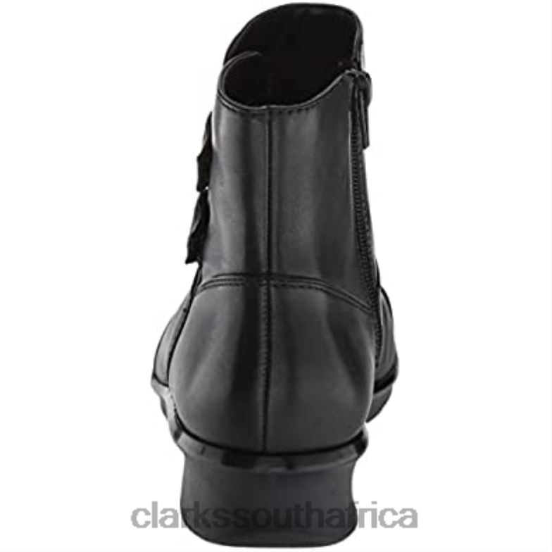 Women's Hope Cody Fashion Boot Black Leather Clarks 840402158 Women Clarks Black Leather
