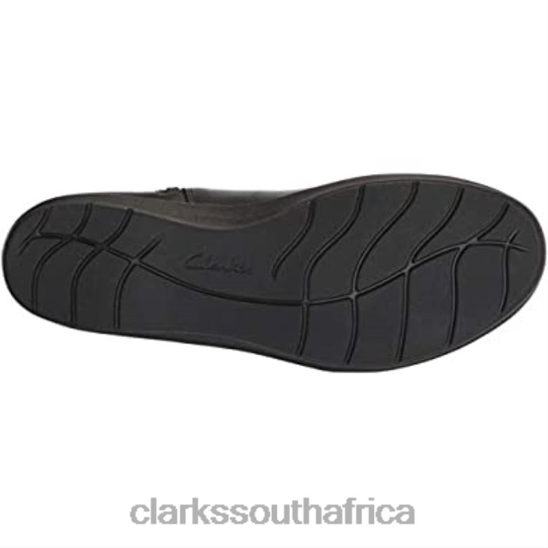 Women's Hope Cody Fashion Boot Black Leather Clarks 840402158 Women Clarks Black Leather