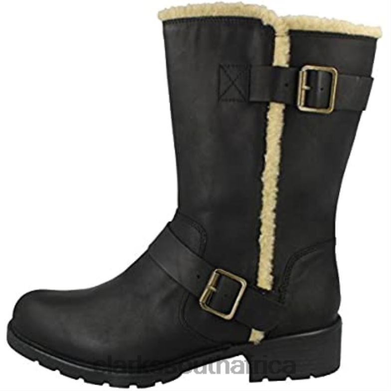 Black Leather Clarks Women's Orinoco Art Boot 84040579 Women Clarks Black Leather