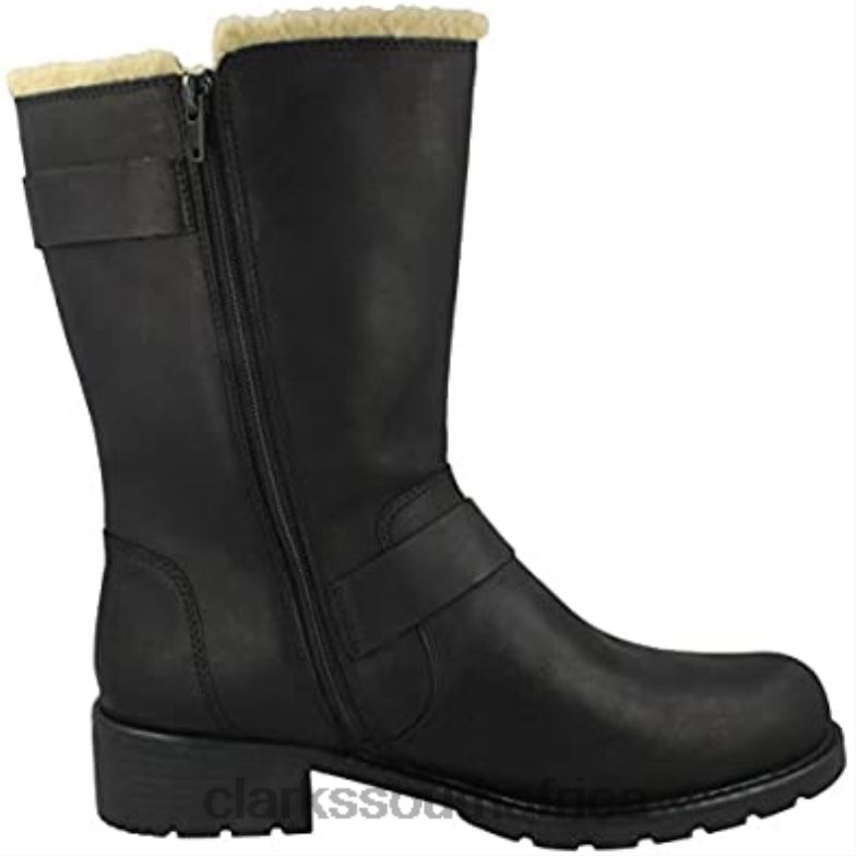 Black Leather Clarks Women's Orinoco Art Boot 84040579 Women Clarks Black Leather