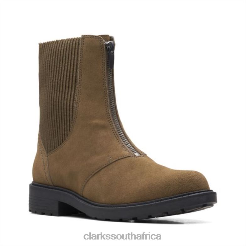 Dark Olive Suede Clarks Orinoco2 Up Dark Olive Suede 840405307 Women Clarks Dark Olive Suede