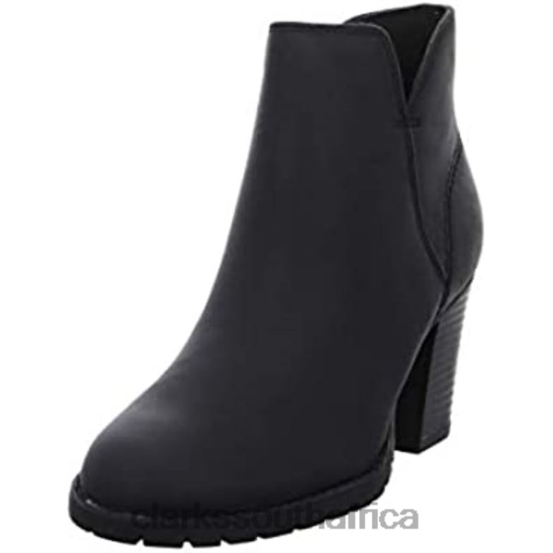 Clarks Black Women's Verona Trish Slouch Boots 8404089 Women Clarks Black Leather