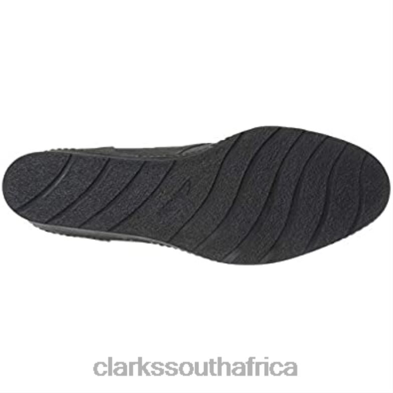 Clarks Grey Suede Women's Hazen Charm Combat Boots 840401561 Women Clarks Grey Suede