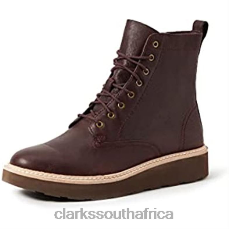 Clarks Women's Trace Pine Slouch Boots Brown Burgundy Leather Burgundy Leather 840401186 Women Clarks Brown Burgundy Leather Burgundy Leather