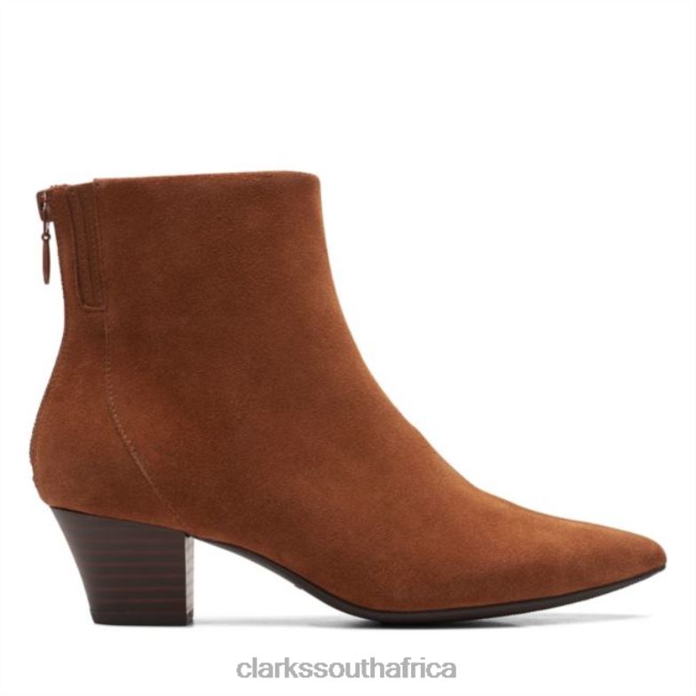 Teresa Boot Dark Tan Suede Clarks Dark Tan Suede 840406005 Women Clarks Dark Tan Suede