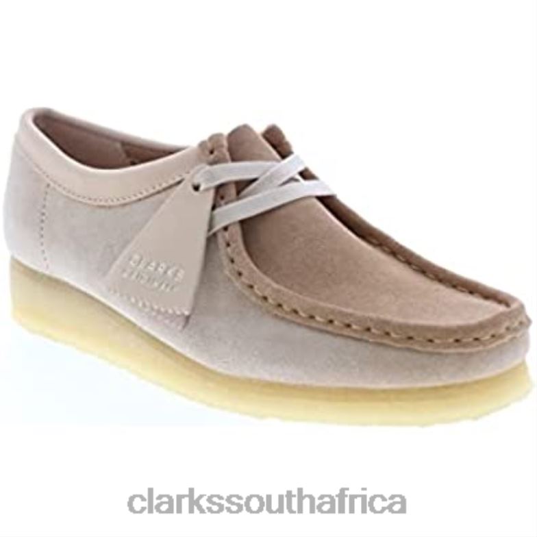 Clarks Women's Wallabee Chukka Boot Light Tan Suede 84040938 Women Clarks Light Tan Suede