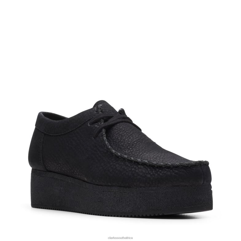 Black Nubuck Clarks Wallacraft Lo 840403067 Women Clarks Black Nubuck