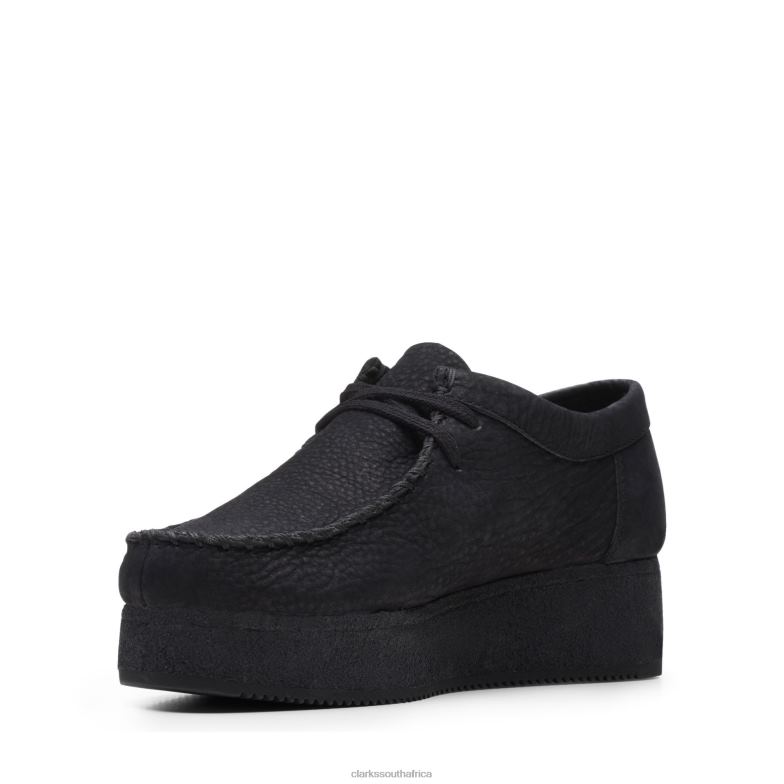 Black Nubuck Clarks Wallacraft Lo 840403067 Women Clarks Black Nubuck
