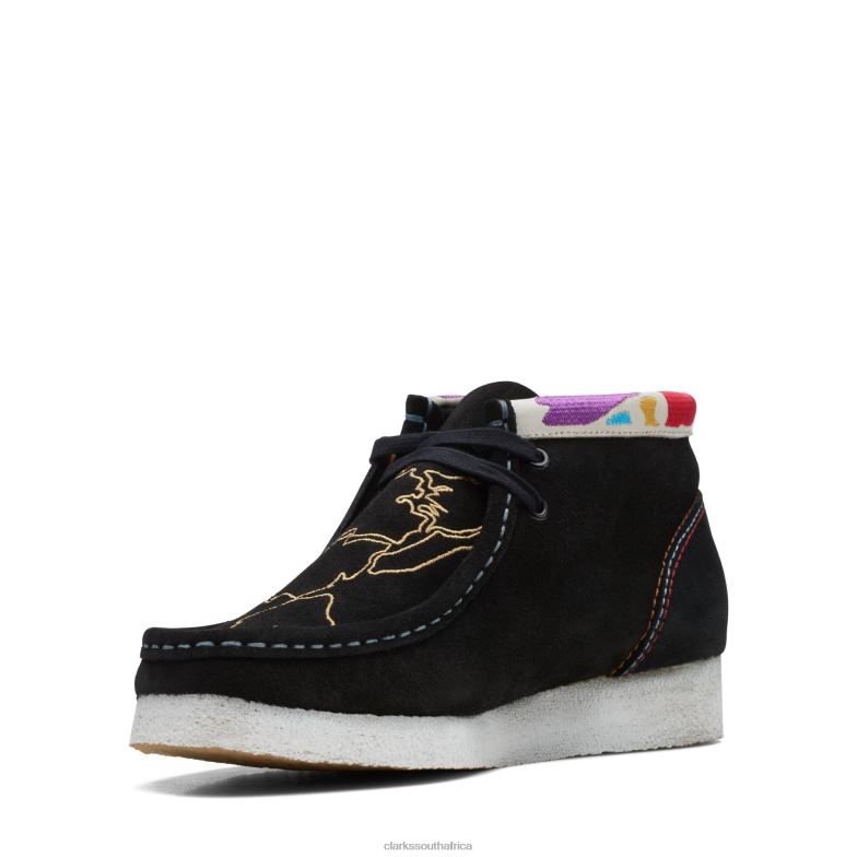 Clarks Wallabee Boot Black 840403162 Women Clarks Black