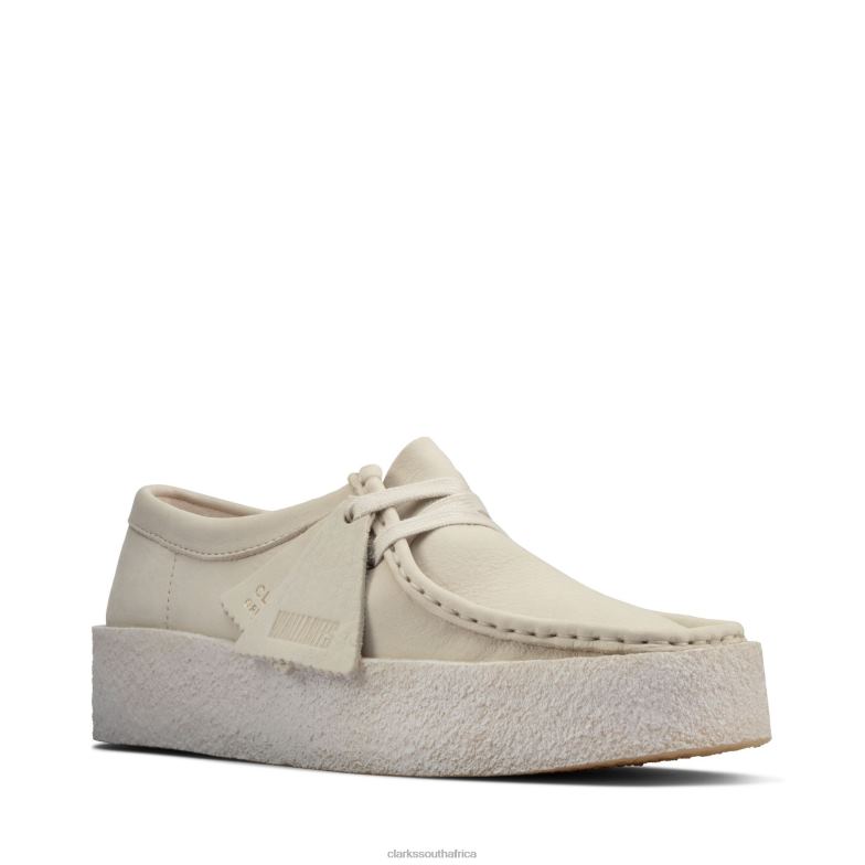 Clarks Wallabee Cup 840403000 Women Clarks White Nubuck