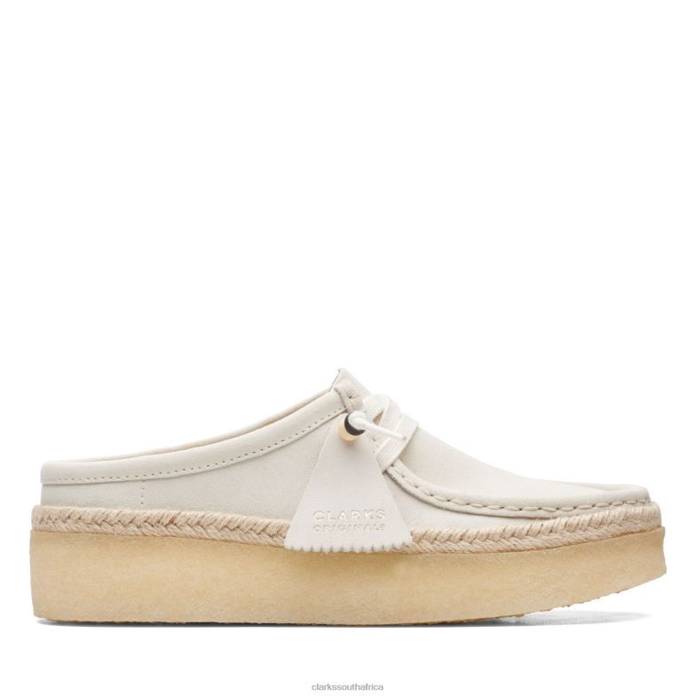 Clarks Wallabee Cup Lo White Suede 840403290 Women Clarks White Suede