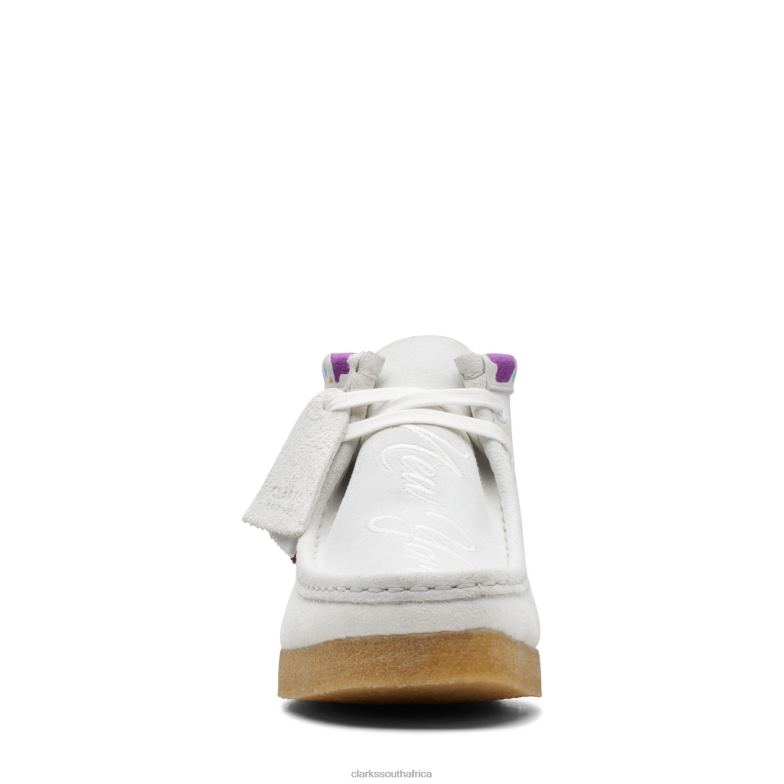 Wallabee Boot Clarks White Combi 840403159 Women Clarks White Combi