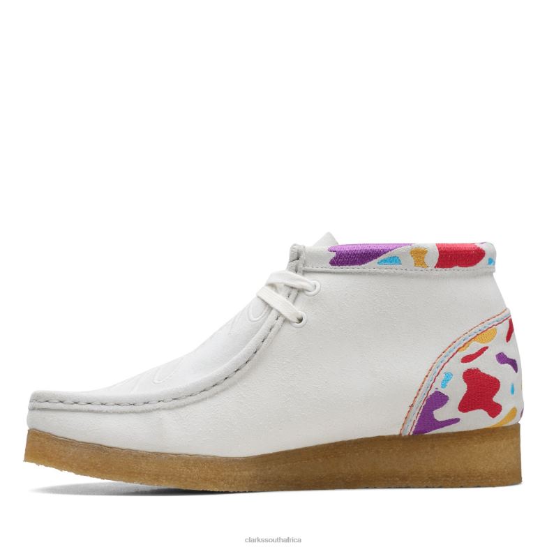 Wallabee Boot Clarks White Combi 840403159 Women Clarks White Combi