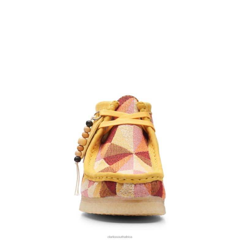 Yel Low Combi Wallabee Boot Clarks 840403132 Women Clarks Yellow Combi