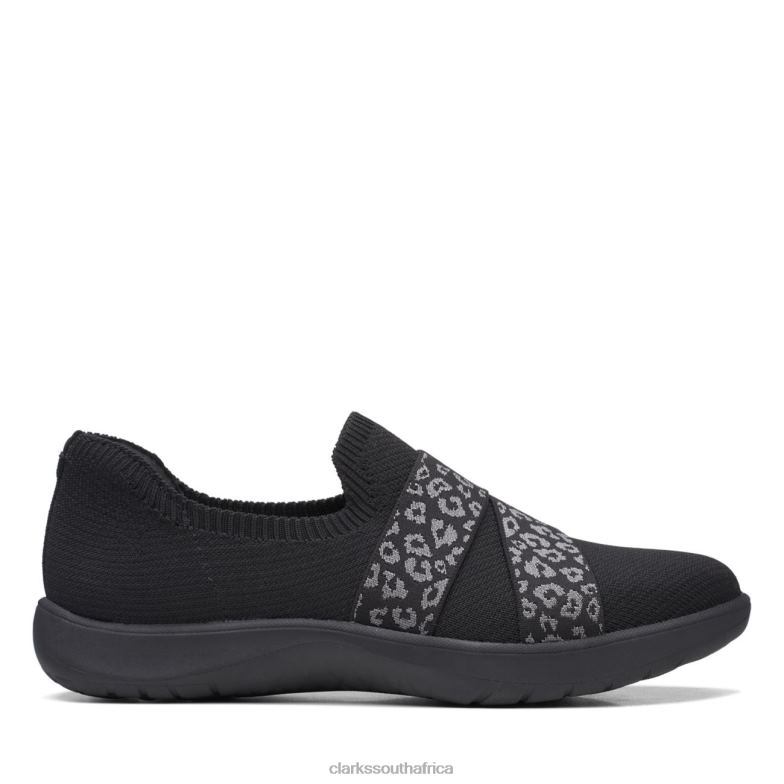 Black Knit Clarks Adella Stride Black Knit 840406283 Women Clarks Black Knit