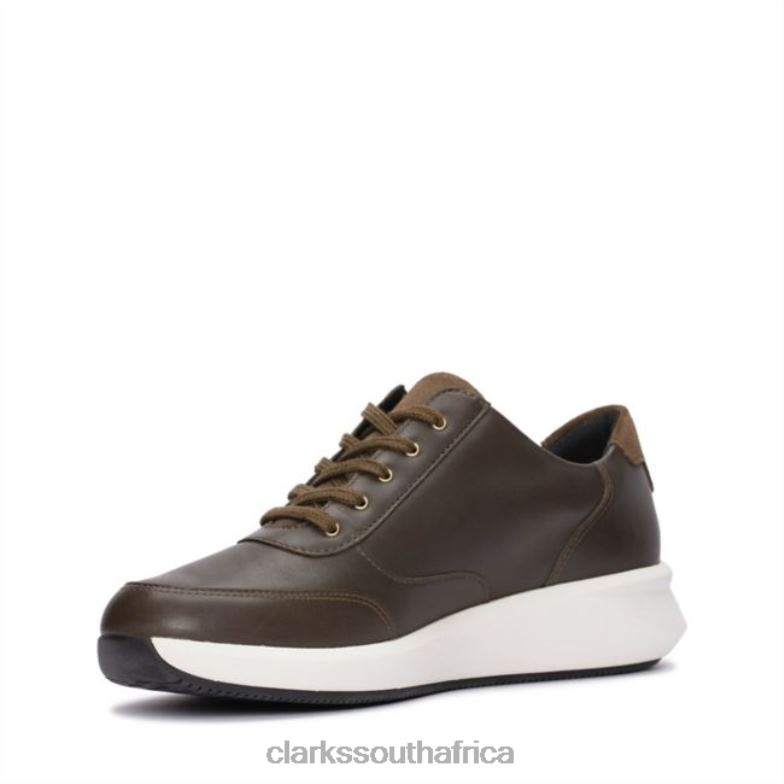 Clarks Un Rio Zip Dark Olive Leather Dark Olive Leather 840406090 Women Clarks Dark Olive Leather