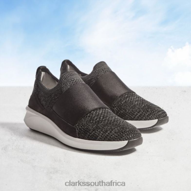 Un Rio Knit Black Knit Clarks Black Knit 840406215 Women Clarks Black Knit