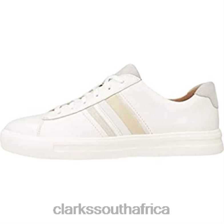 White Combi Un Maui Band Women's Sports Shoes Clarks 8404036 Women Clarks White Combi