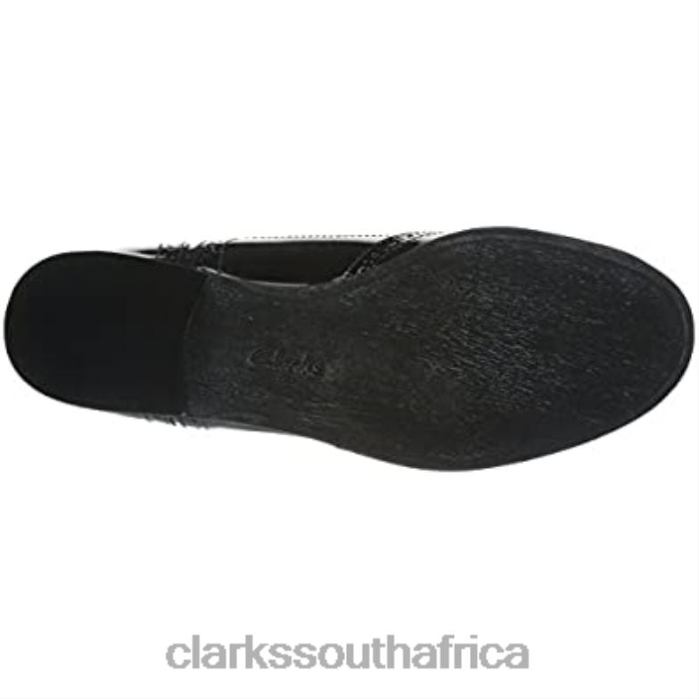 Black Patent Clarks Women's Hamble Oak Derbys 84040624 Women Clarks Black Patent