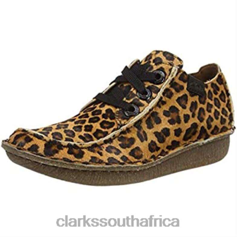 Women's Fun Ny Dream Derbys Clarks Leopard Print 840402437 Women Clarks Leopard Print
