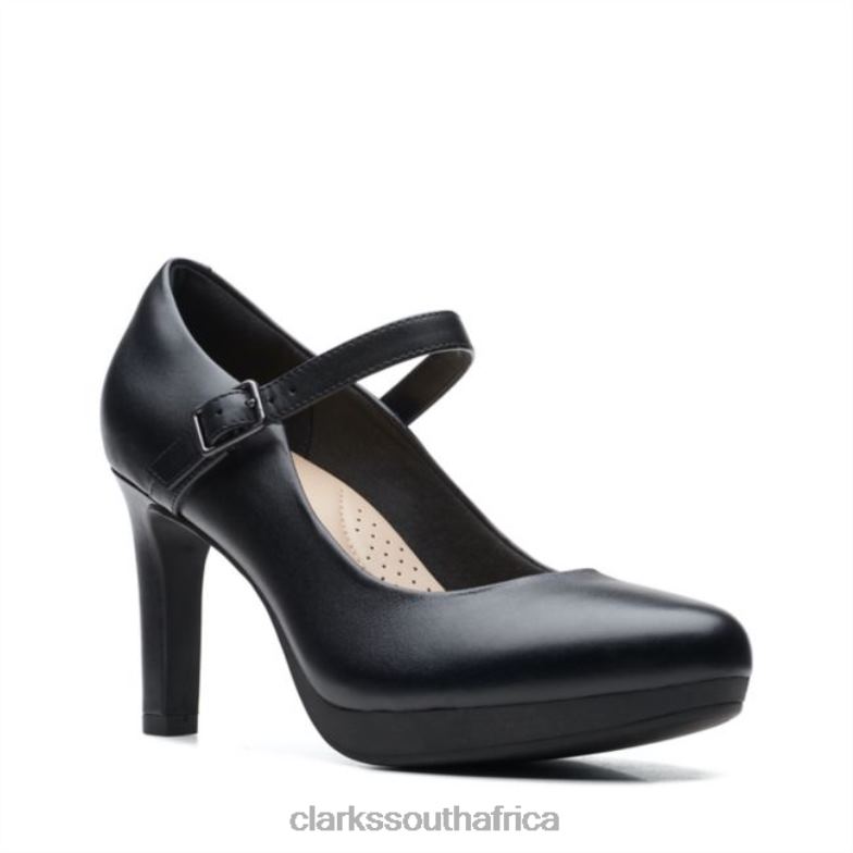 Black Leather Clarks Ambyr Shine Black Leather 840406304 Women Clarks Black Leather