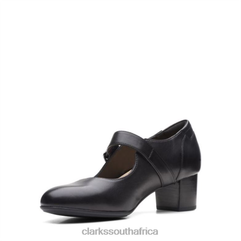 Black Leather Clarks Linnae Walk Black Leather 840406208 Women Clarks Black Leather