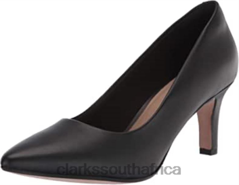 Black Leather Clarks Women's Illeana Tulip Uniform Dress Shoe 84040947 Women Clarks Black Leather