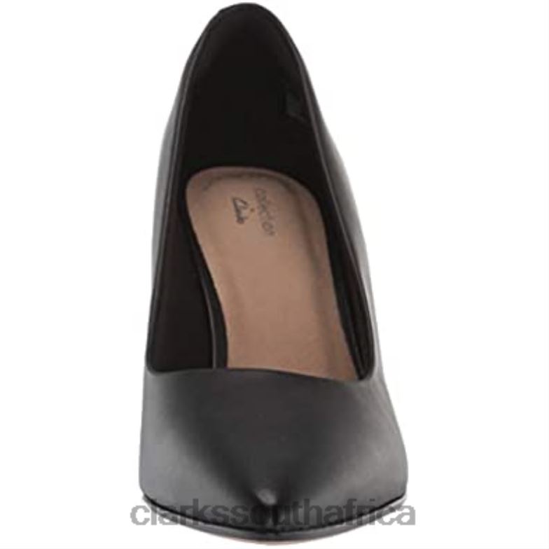 Black Leather Clarks Women's Illeana Tulip Uniform Dress Shoe 84040947 Women Clarks Black Leather