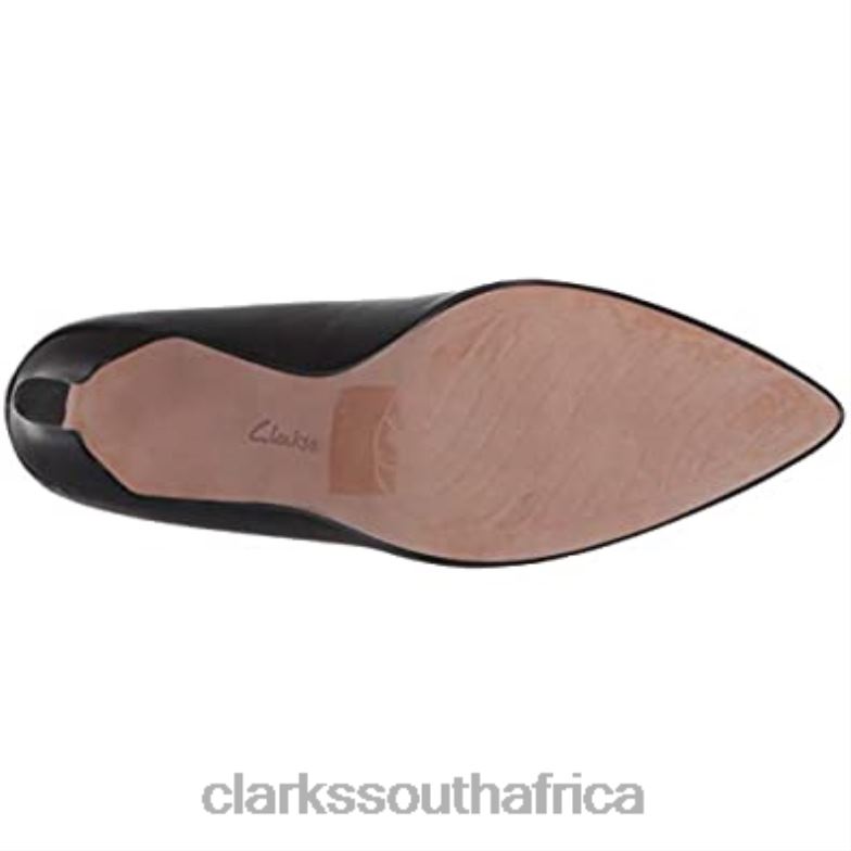 Black Leather Clarks Women's Illeana Tulip Uniform Dress Shoe 84040947 Women Clarks Black Leather