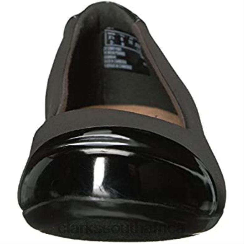 Black Multi Clarks Women's Kinzie Time Flat 840402552 Women Clarks Black Multi