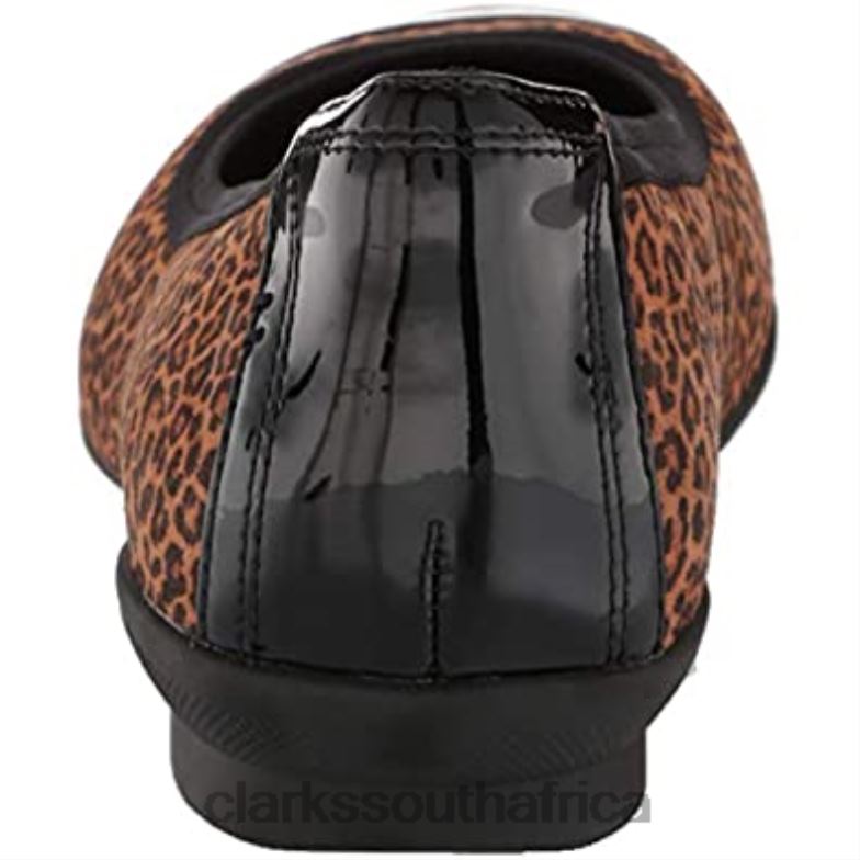 Clarks Women's Sara Orchid Ballet Flat Leopard 840402050 Women Clarks Leopard