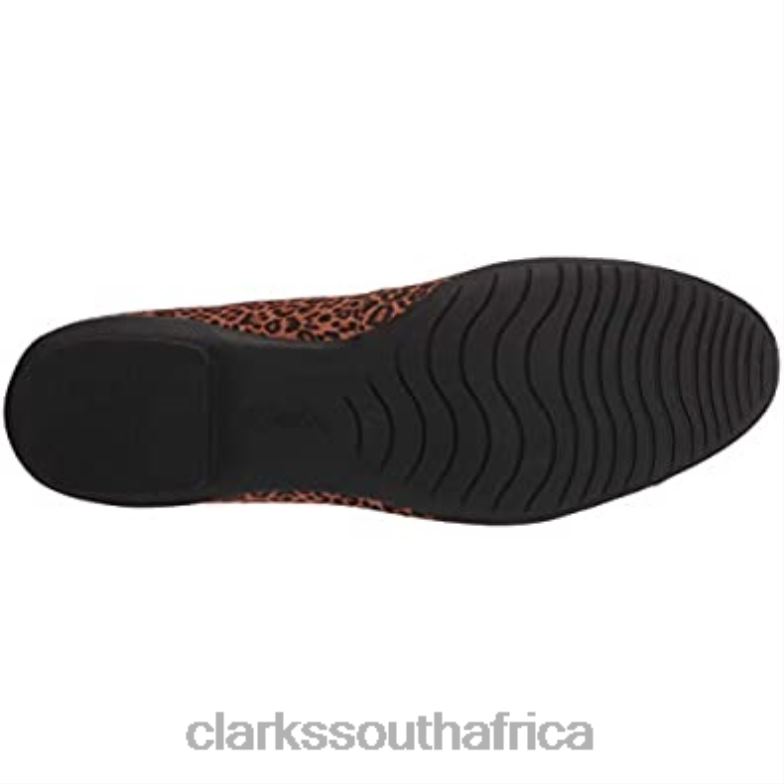 Clarks Women's Sara Orchid Ballet Flat Leopard 840402050 Women Clarks Leopard