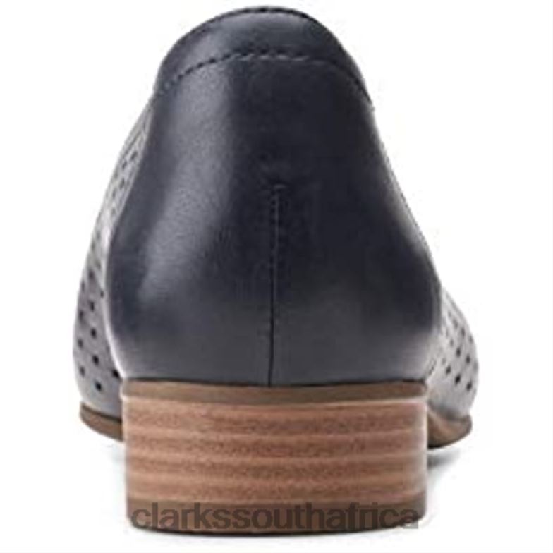 Navy Leather Clarks Women's Juliet Cedar Ballet Flat 840401648 Women Clarks
