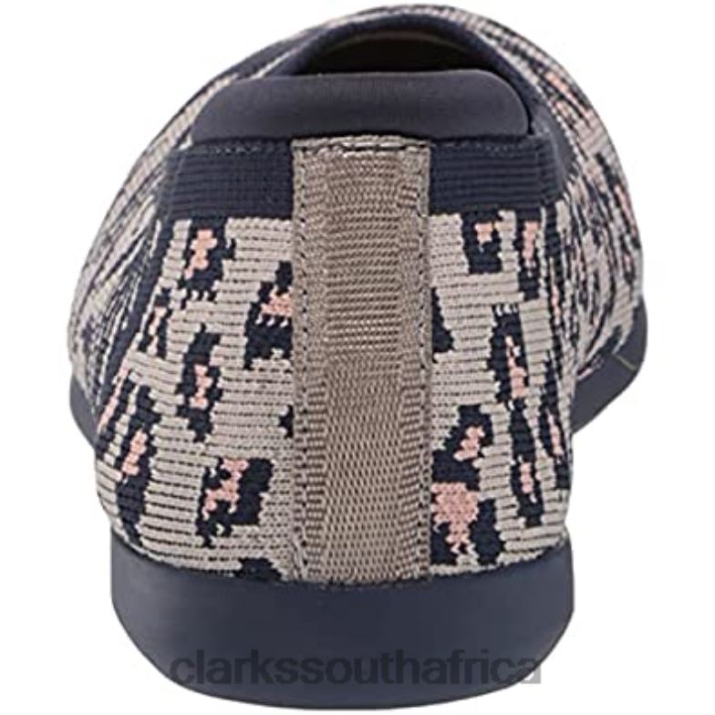 Women's Carly Wish Ballet Flat Clarks Stone Combi 840401037 Women Clarks